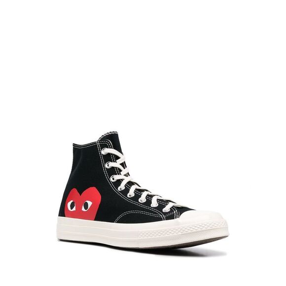 Comme Des Garçons Converse Men Converse Half Heart High-Top Sneakers - Picture 2 of 4